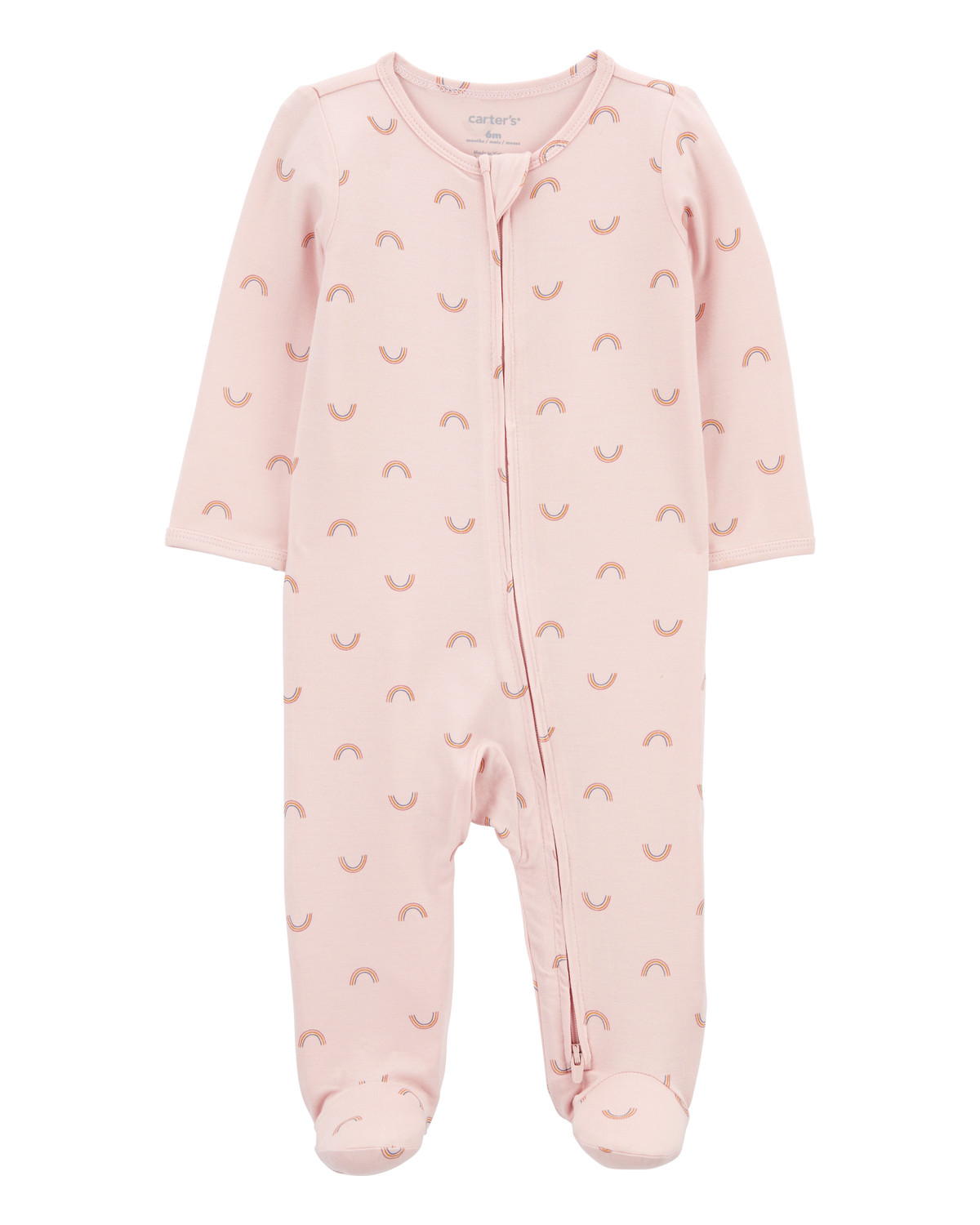 Baby Rainbow Zip-Up PurelySoft Sleep & Play Pajamas | Carter's Inc