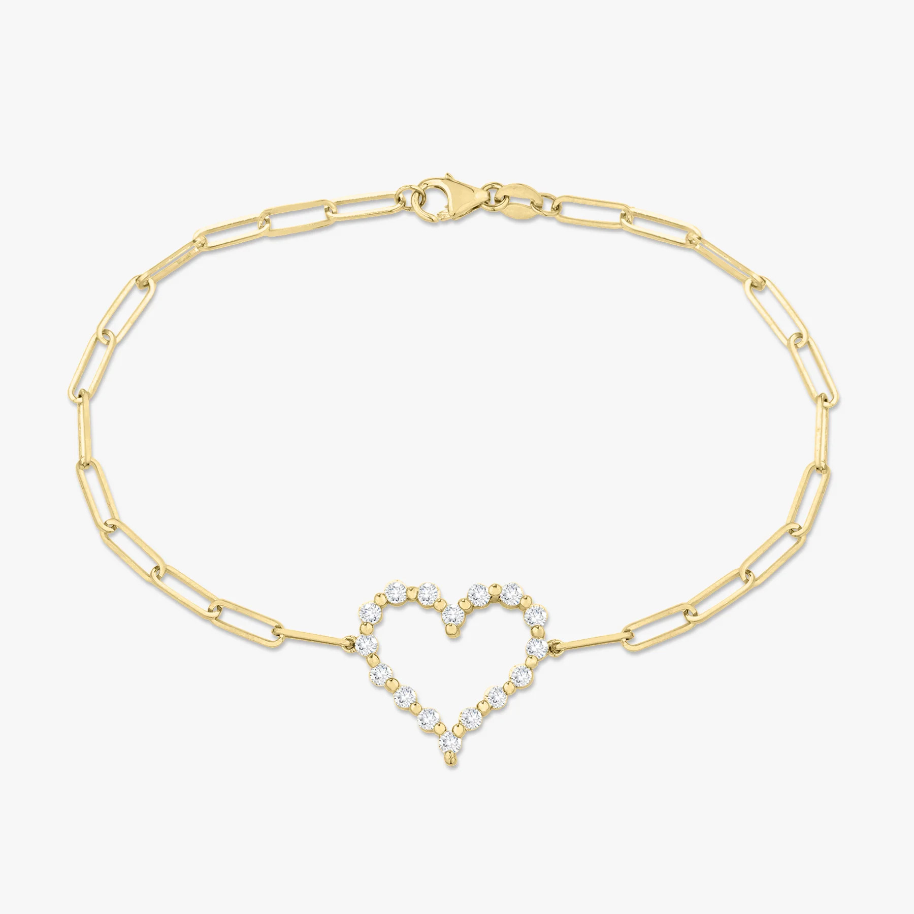 Little Posie Charlie Cloud® Floating Diamond Heart Bracelet 0.56 ctw | RW Fine Jewelry