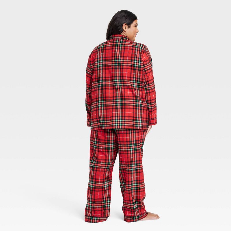 Women's Holiday Tartan Plaid Flannel Matching Family Pajama Set - Wondershop™ Red | Target