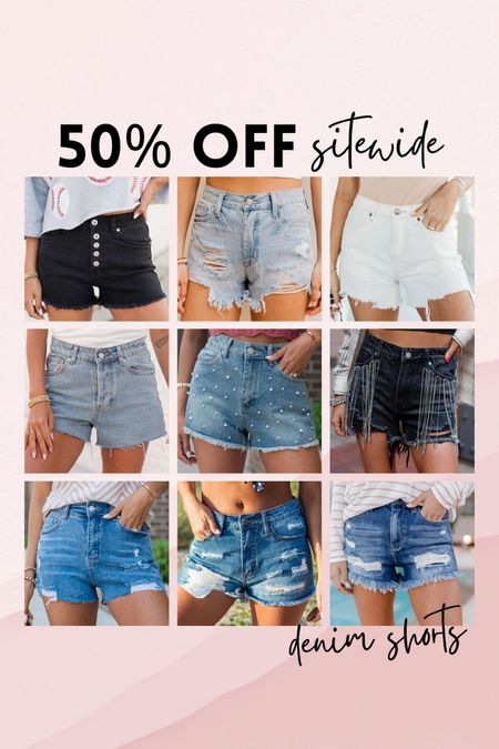 TODAY ONLY 50% off sitewide! These denim shorts are 50% off and such a great deal!! $6-$25!!

//
Summer shorts
Denim shorts

#LTKFindsUnder50 #LTKTravel #LTKSaleAlert
