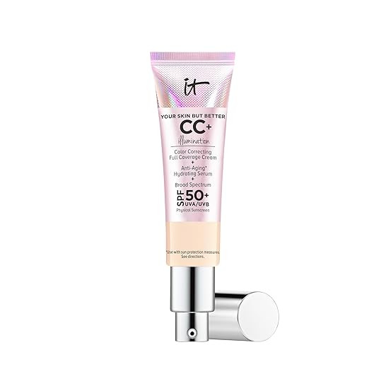 IT Cosmetics CC+ Cream Illumination - Radiant Full Coverage Foundation With SPF 50+, Color Correc... | Amazon (US)