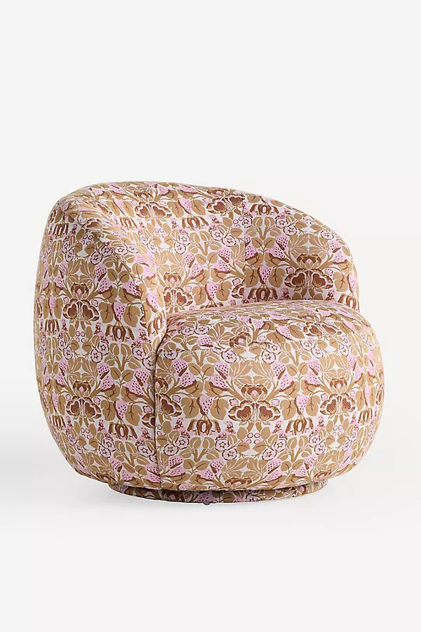 Cosette Cordelia Jacquard Swivel Chair | Anthropologie (US)