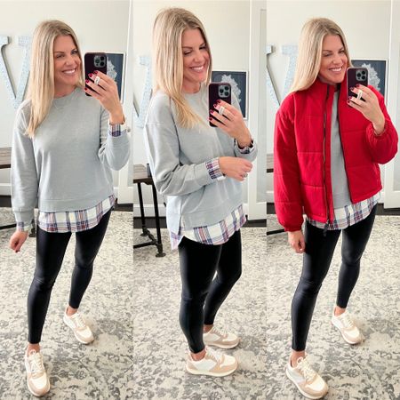 This tunic with a touch of plaid is perfect for the holidays. #ad 
It’s super soft and cozy and runs true to size. I have it in a large. #walmartfashion

I also love this red puffer coat!!!! Wore it in NYC and it’s warm and cozy. 

#LTKSeasonal #LTKHoliday #LTKunder50