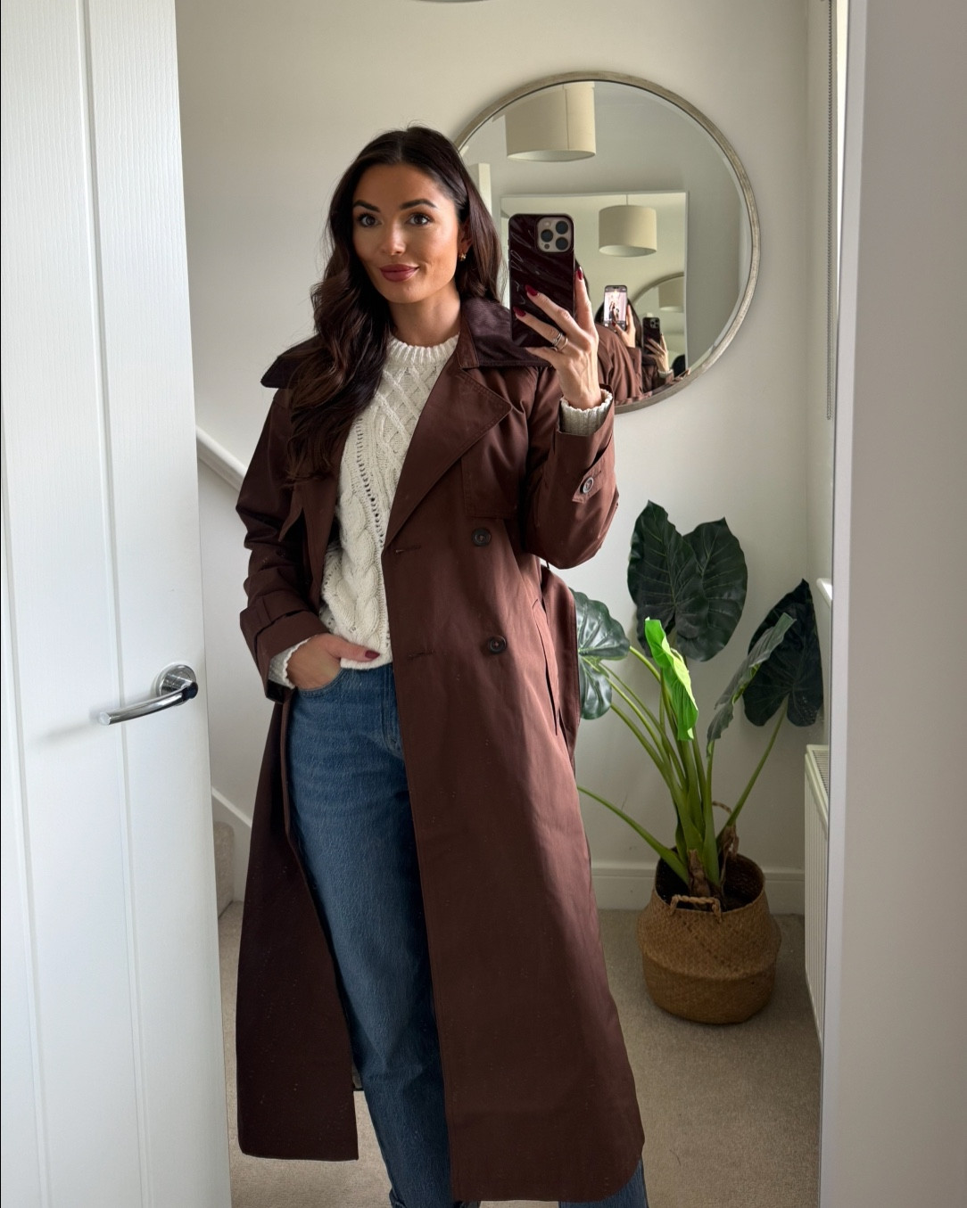 Have I just found the most beautiful autumn trench coat of all time in chocolate brown?? #trenchcoat #chocolatebrown #autumnoutfits #autumnjackets 

#LTKjeans #LTKautumn #LTKuk