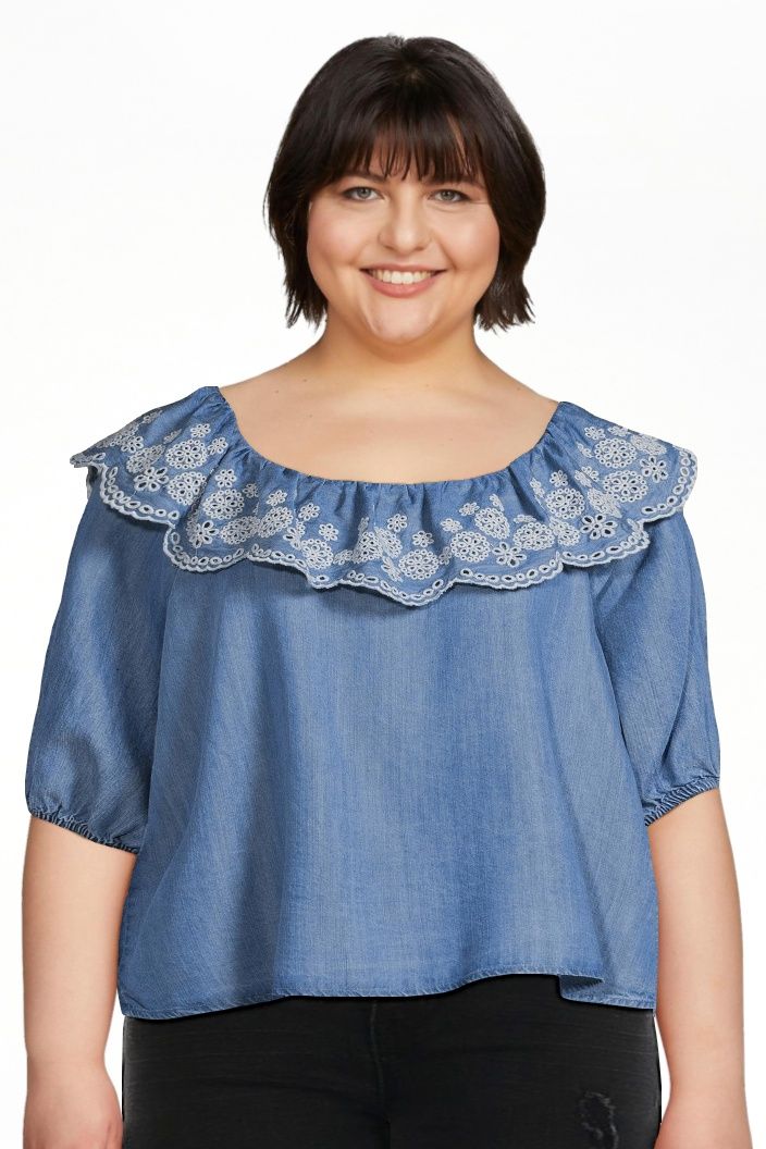 Time And Tru Women's Embroidered Top | Walmart (US)