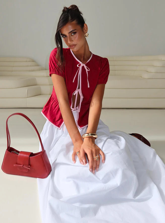 Valerio Maxi Skirt White | Princess Polly US