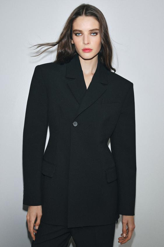 ZW COLLECTION TAILORED BUTTON BLAZER | Zara UK