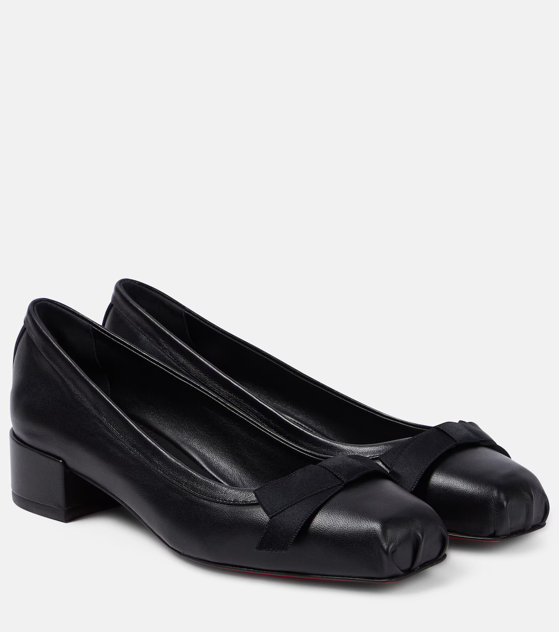 Mamaflirt 30 bow-detail leather pumps | Mytheresa (US/CA)