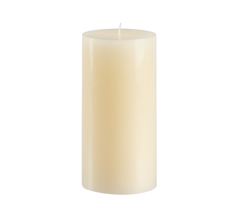 Unscented Wax Pillar Candle, Ivory - 3 x 6 | Pottery Barn (US)