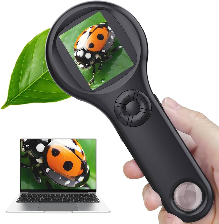 Magnifying Glass - Mini LED Pocket Microscope for Kids(5-10 Years) - Educational Science Kit Dura... | Amazon (US)