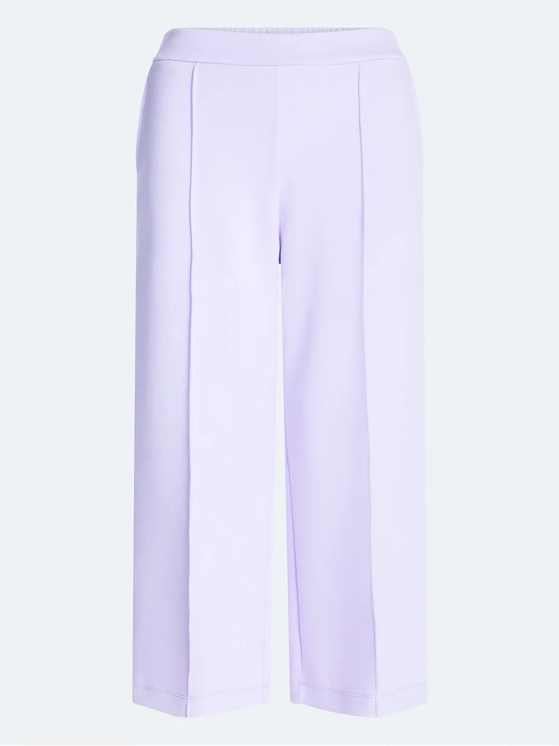 Scoop Women's and Women's Plus Scubaknit Cropped Seamed Pants, 24'' Inseam, Sizes XS-4X | Walmart (US)