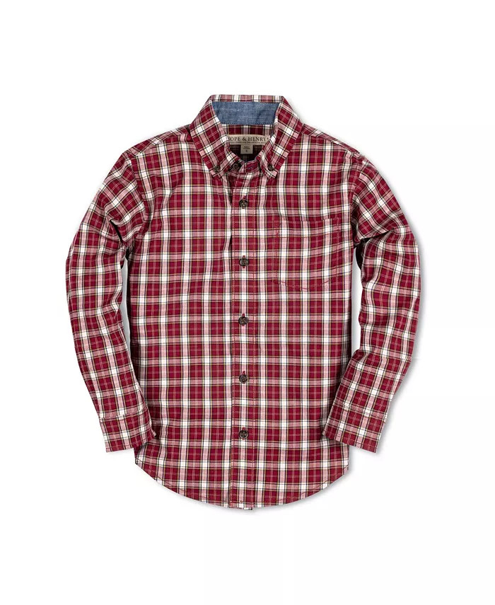 Boys Poplin Long Sleeve Button Down Shirt | Macy's Canada