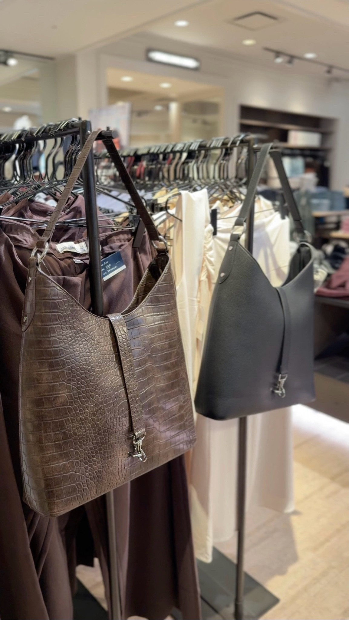 This Abercrombie Essential Tote Bag is giving Fall staple 🤎 This bag comes in multiple prints. The chocolate brown croc texture looks so luxe and it’s roomy enough for an everyday bag. Such a good one to carry into fall with denim, neutrals, dresses and more!

#LTKPetite #LTKootd #LTKgrwm