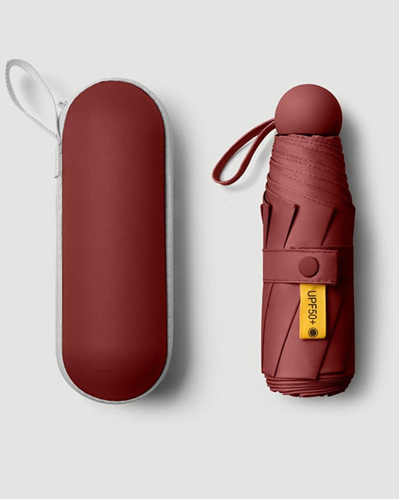 Compact Travel Umbrella - 7.5 in Folded, Lightweight Pocket Size with Case | Amazon (US)