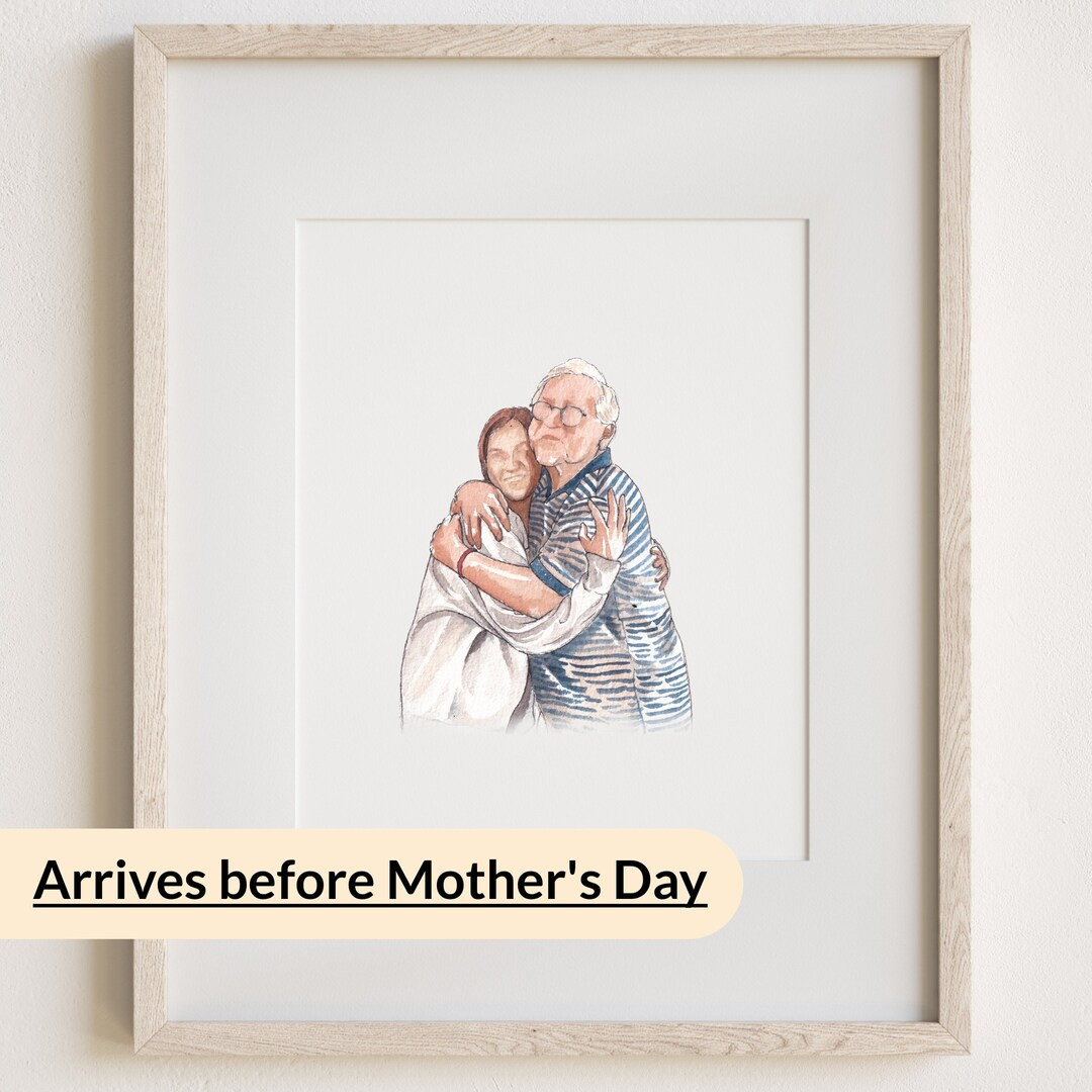 Custom Watercolor Portrait, Family Portrait, Custom Portrait From Photo, Portraits From Photos, P... | Etsy (US)