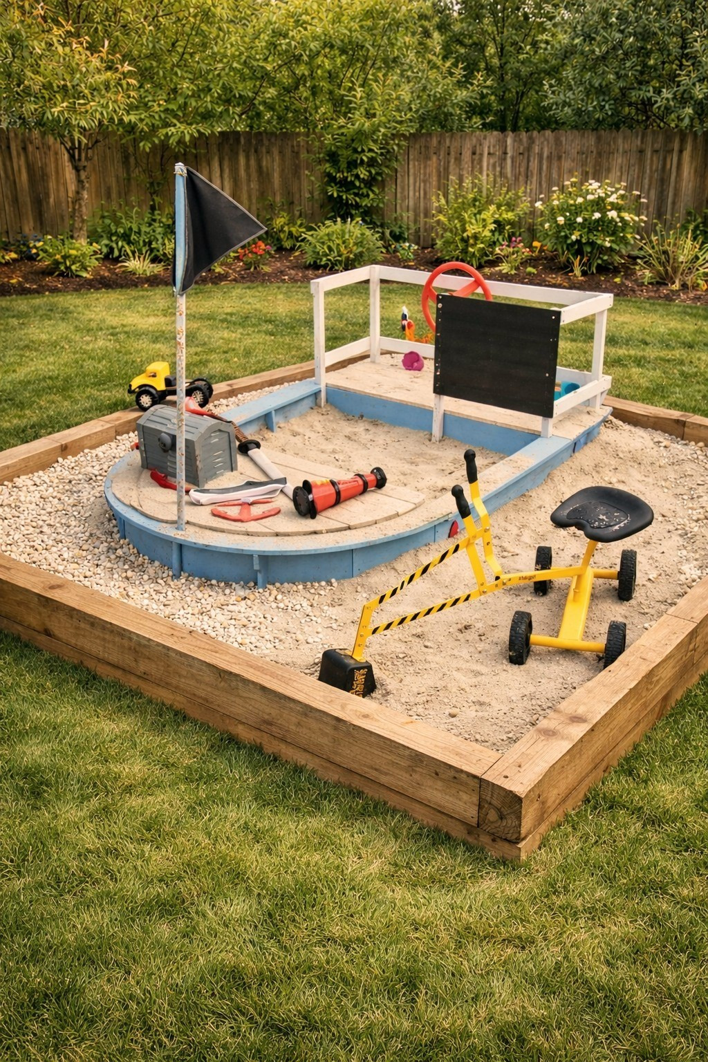 Pirate Ship Sandbox 🏴‍☠️

#LTKmomlife #LTKKids #LTKSeasonal