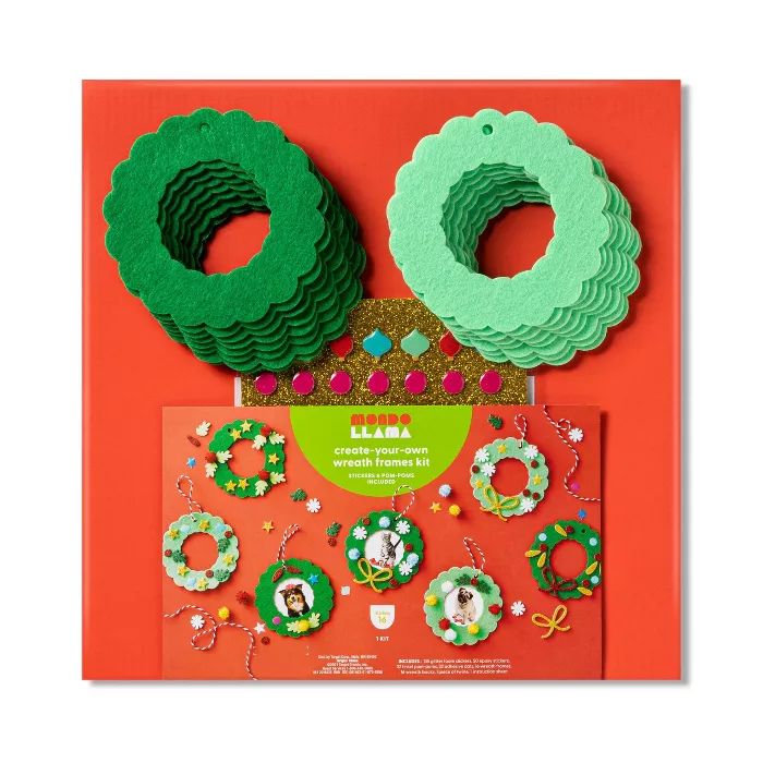 Create Your Own Felt Wreath Frames Kit - Mondo Llama&#8482; | Target