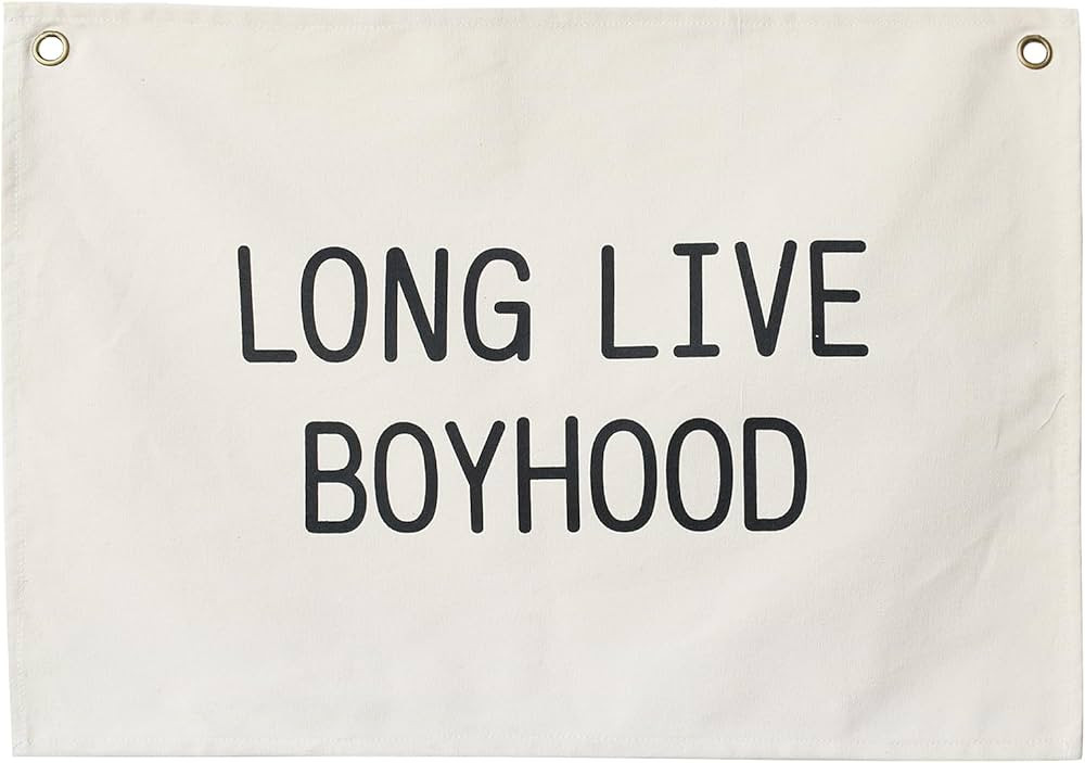 Canvas Banner Wall Hanging Banner Flag for Nursery Teen Kids Room Decoration Boys Girls(Long Live... | Amazon (US)