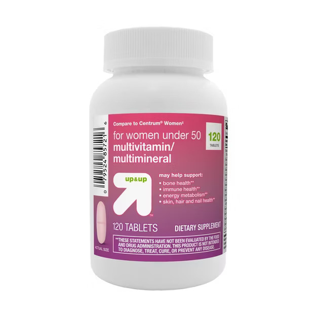 Women's Under 50 Multivitamin Dietary Supplement Tablets - 120ct - up & up™ | Target