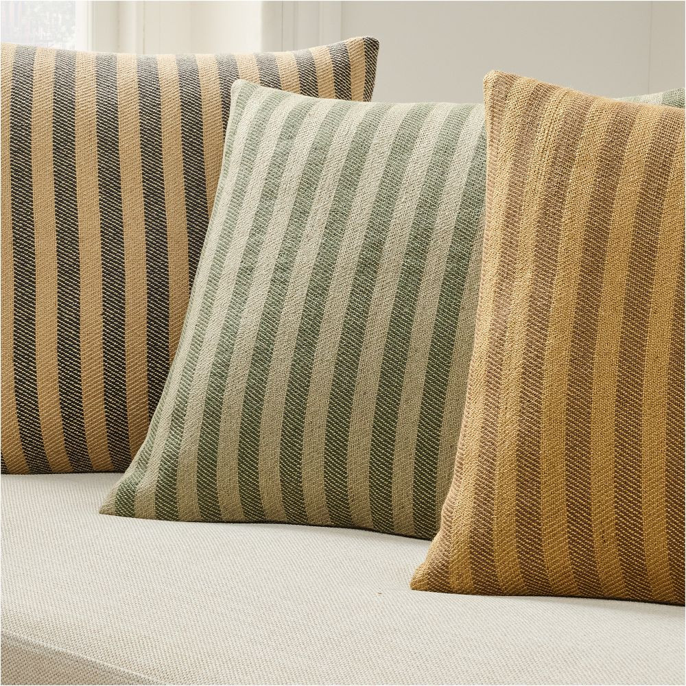 Twill Stripe Pillow Cover | West Elm (US)