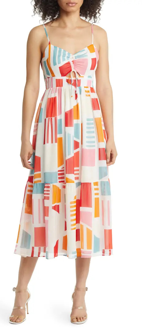 Smocked Back Midi Sundress | Nordstrom