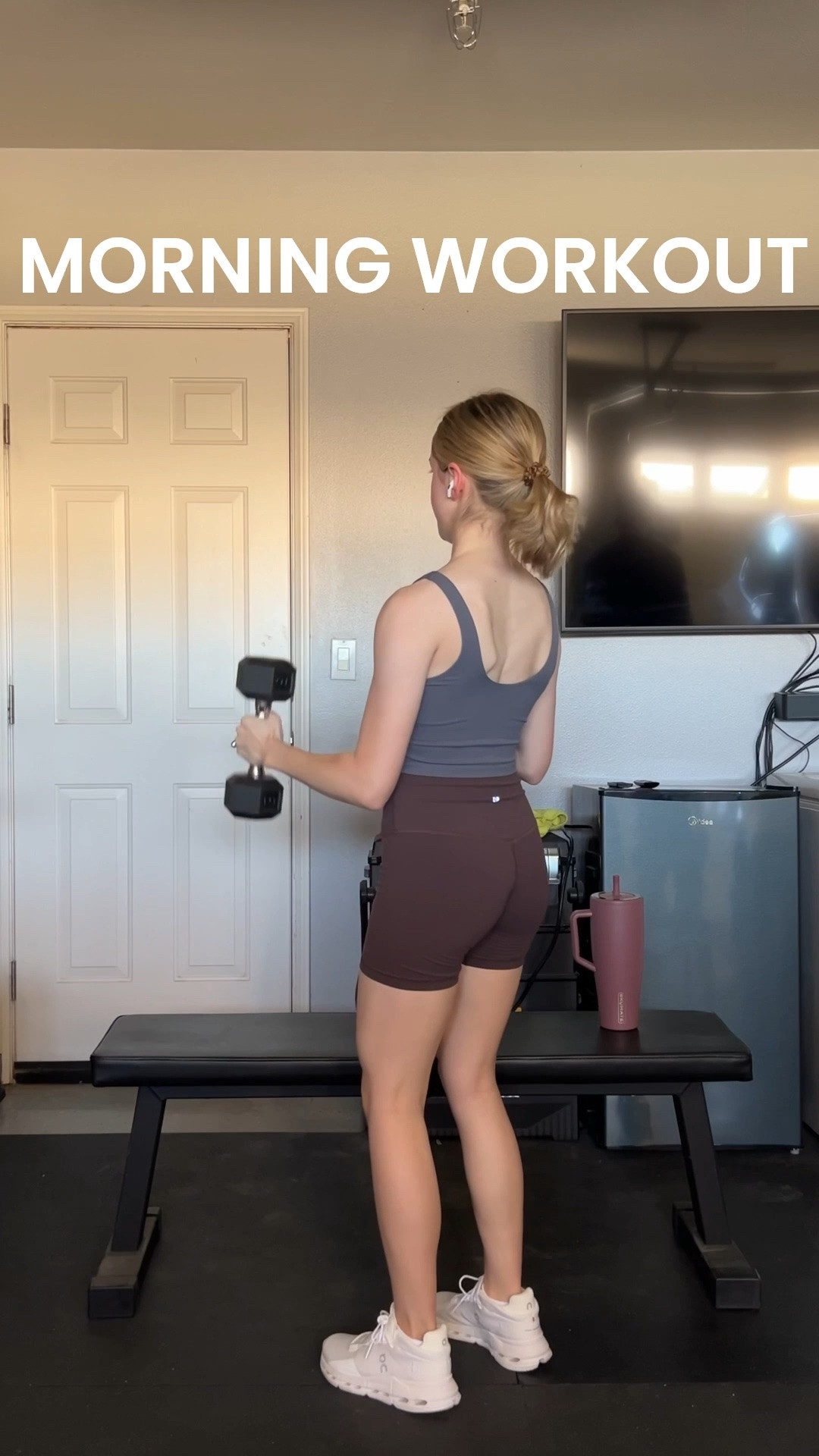 today’s workout outfit! 🤎
tank top - size small 
shorts - size small (code REESE15)
shoes - size 7

#LTKootd #LTKfitnessgoals #LTKActive