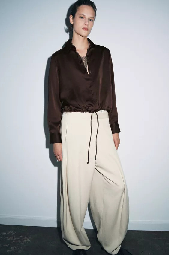 SATIN SHIRT ZW COLLECTION | Zara UK