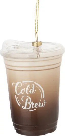 Silver Tree Cold Brew Glass Ornament | Nordstrom | Nordstrom