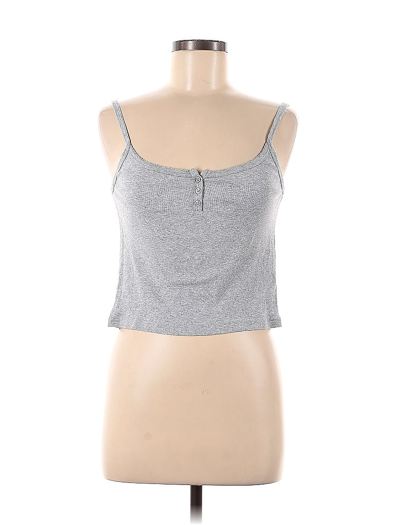 Brandy Melville Tank Top Silver Strapless Tops - Used | ThredUp