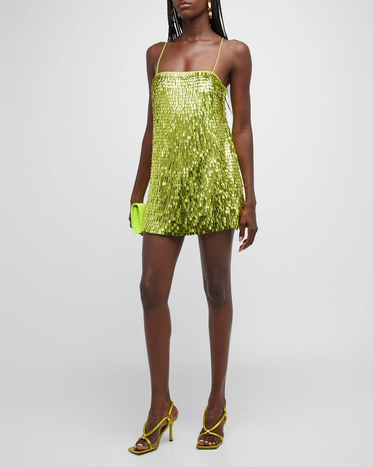 Nara Sequin Mini Slip Dress | Neiman Marcus