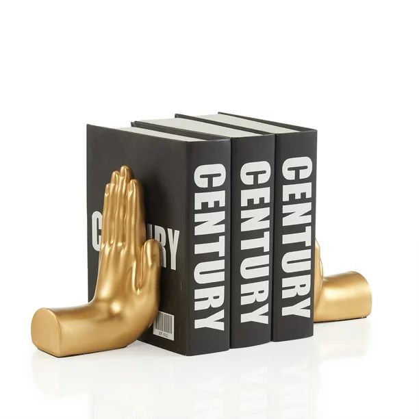Danya B. Antique Gold "Hands" Bookend Set of 2 | Walmart (US)