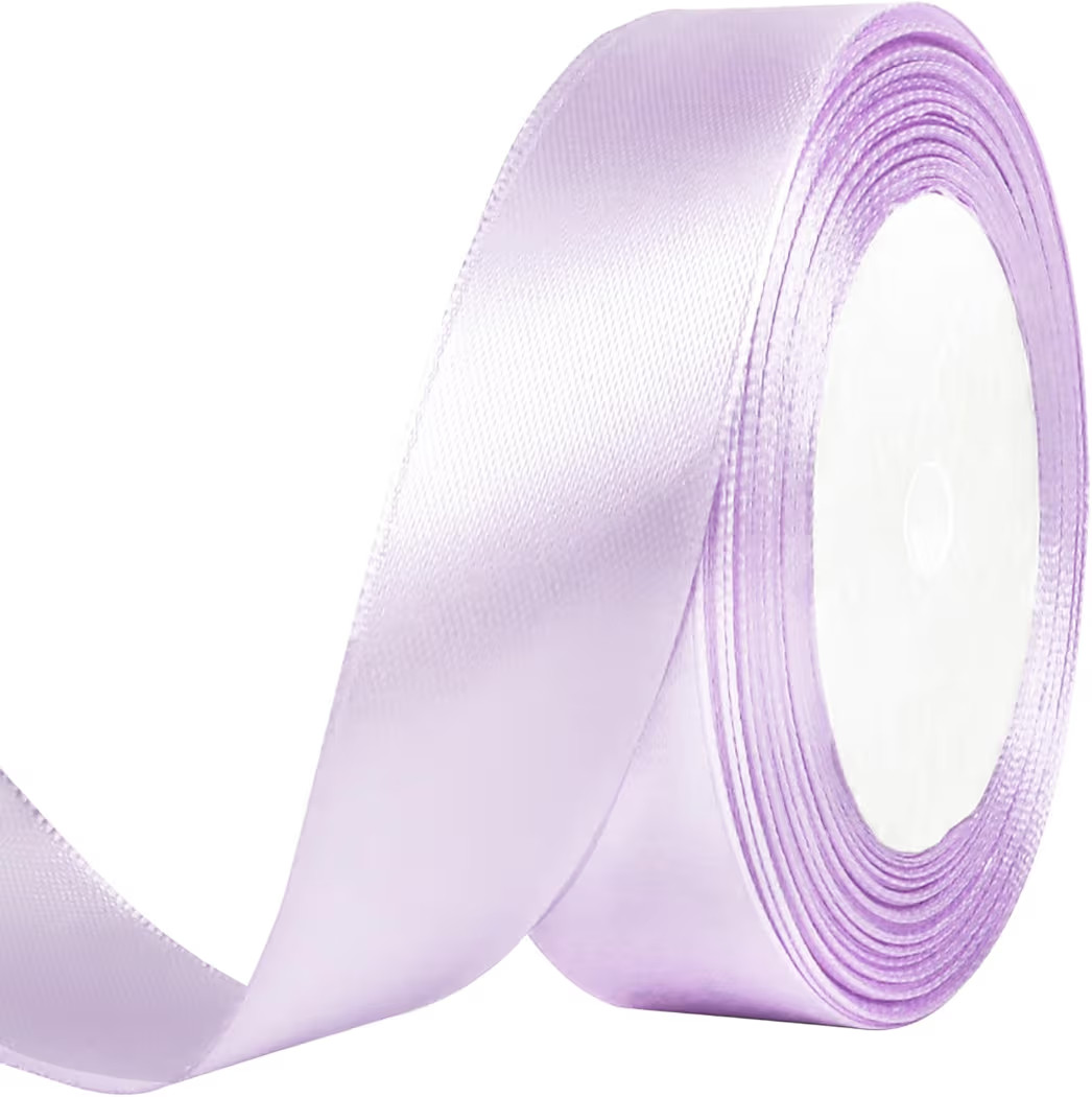 25 Yard Satin Ribbon Roll, 1 Inch Fabric Ribbon for Craft Bows Rose Bouquet, Holiday Gift Wrappin... | Amazon (US)