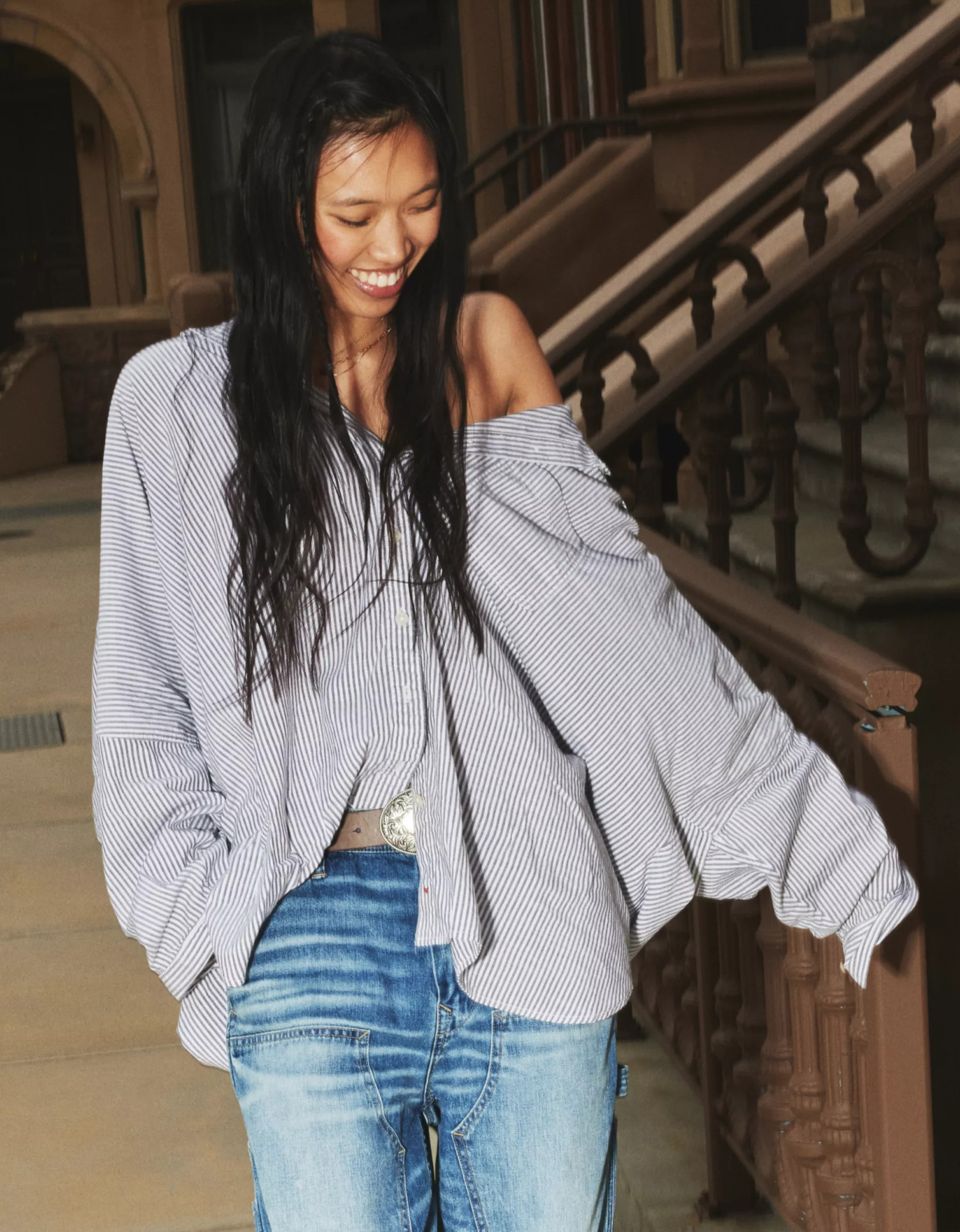 AE Go Big Oversized Shirt | American Eagle Outfitters (US & CA)