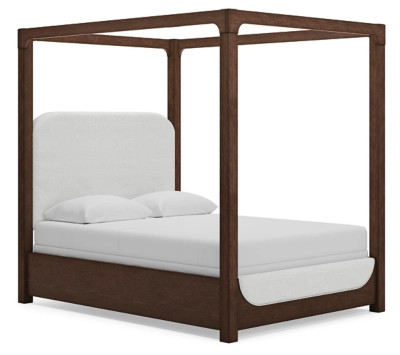 Breckington Queen Next-Gen Nuvella™ Performance Fabric Canopy Bed | Ashley Homestore