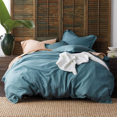 Comfort Wash Solid Linen Duvet Cover / Sham | The Company Store
