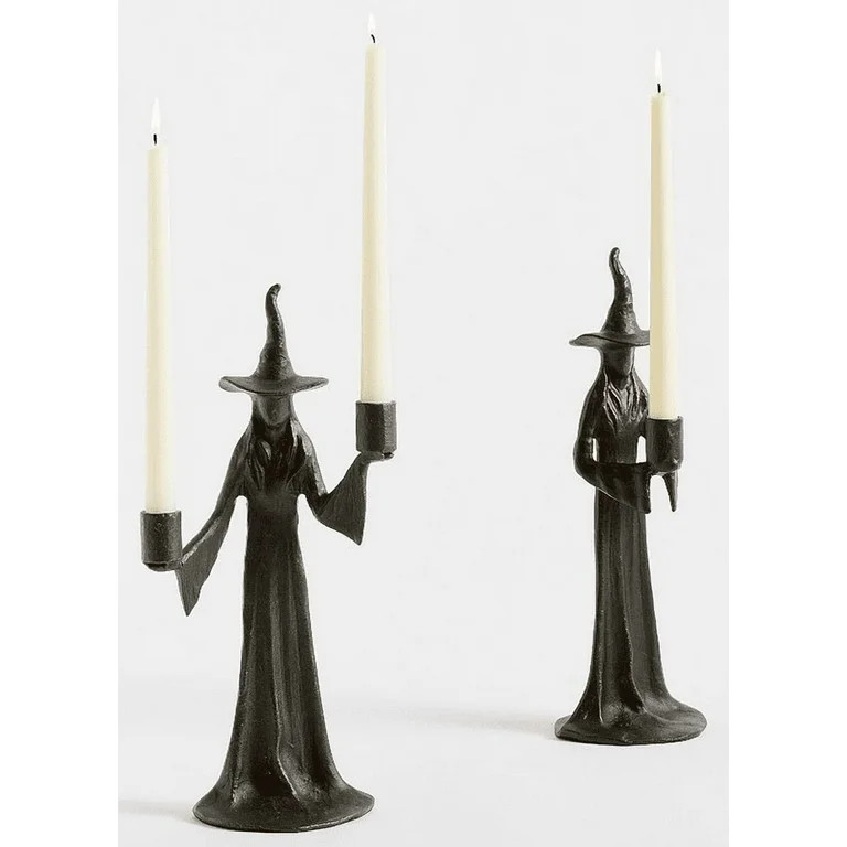 Halloween Witch Candle Holder Decorations, Unique Halloween Decorations, Black Witch Halloween De... | Walmart (US)