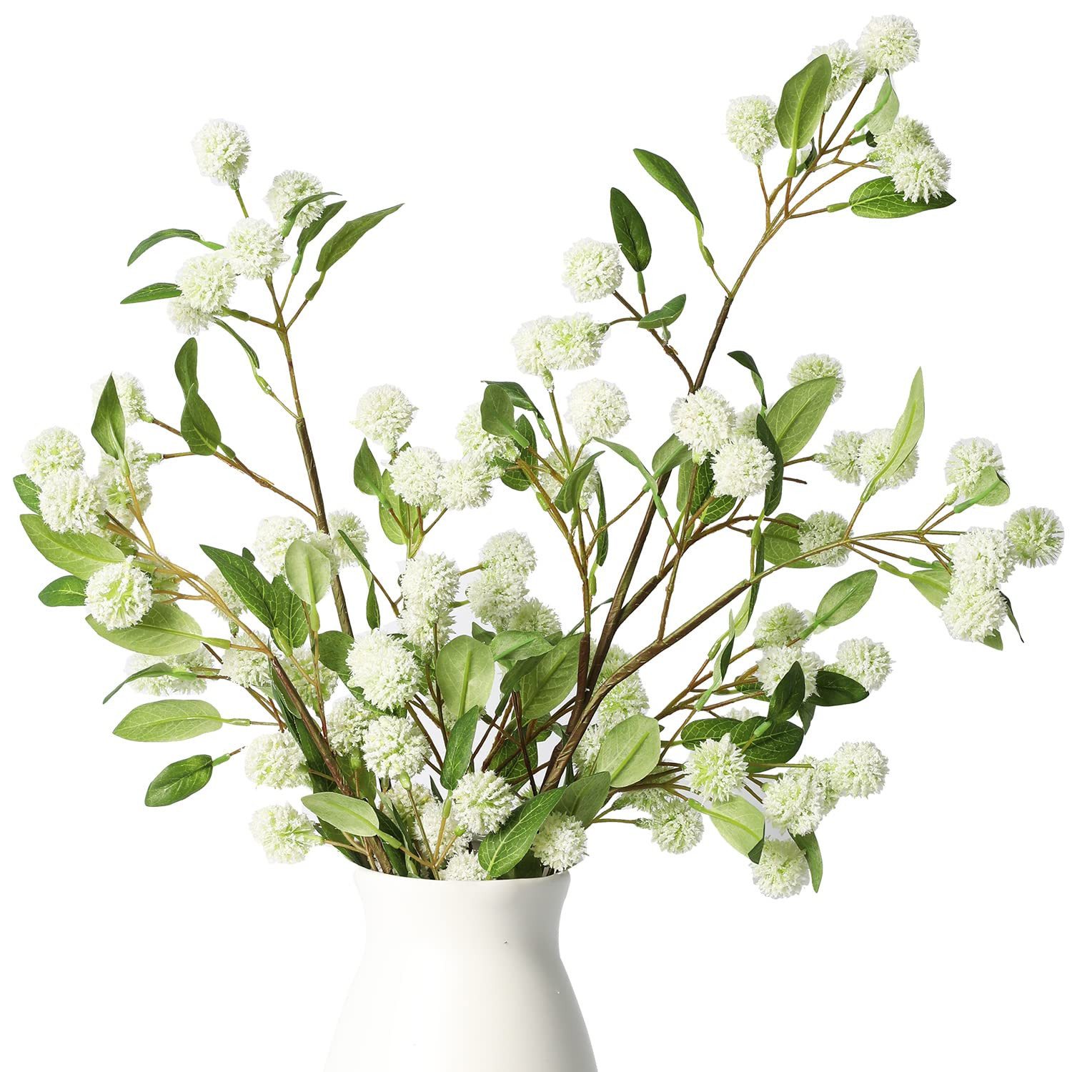 Melorca&Guilla Artificial Plants,4PCS 35.4" Green Faux Branches for Vase,Artificial Plants for Sh... | Amazon (US)