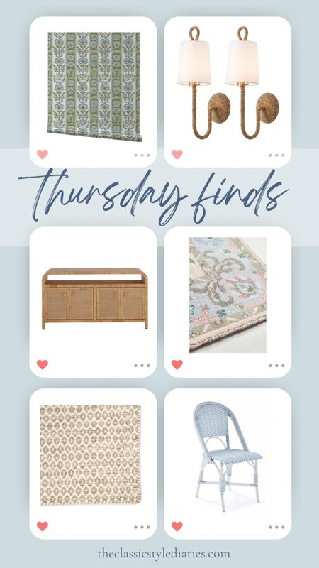 Wallpaper on sale! Cute woven sconces with a coastal feel, rattan console, rattan sideboard, neutral rug, colorful rug, Serena and Lily dining chairs on sale 


#LTKhome #LTKstyletip #LTKsalealert