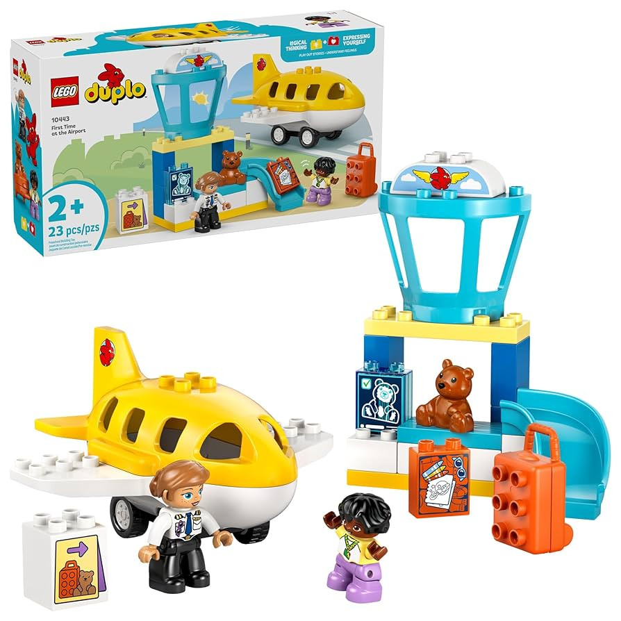 LEGO DUPLO Town First Time at The Airport Building Toy - Learning Play Set for Boys & Girls Ages ... | Amazon (US)