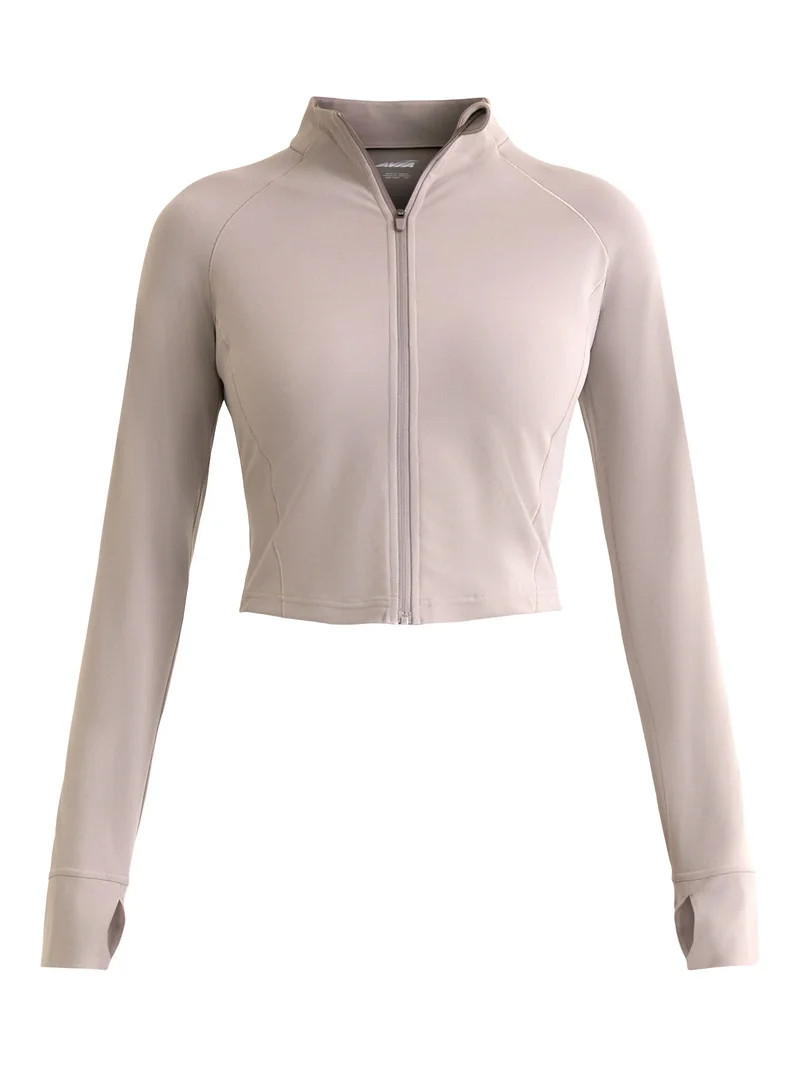 Avia Women's SoftSculpt Crop Jacket, Sizes XS-XXXL | Walmart (US)