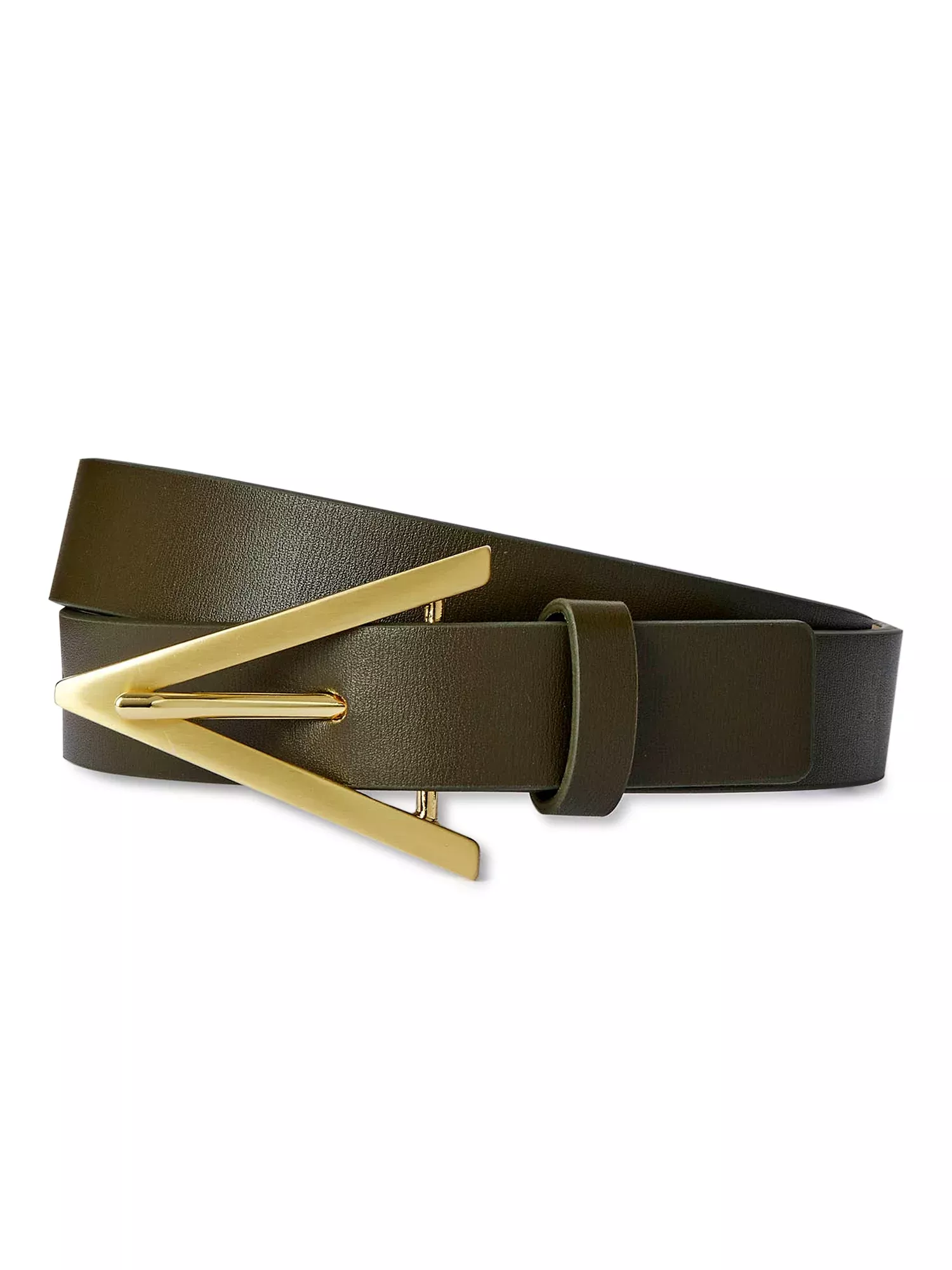 BKE Women's Chevron Glitz Leather Belt