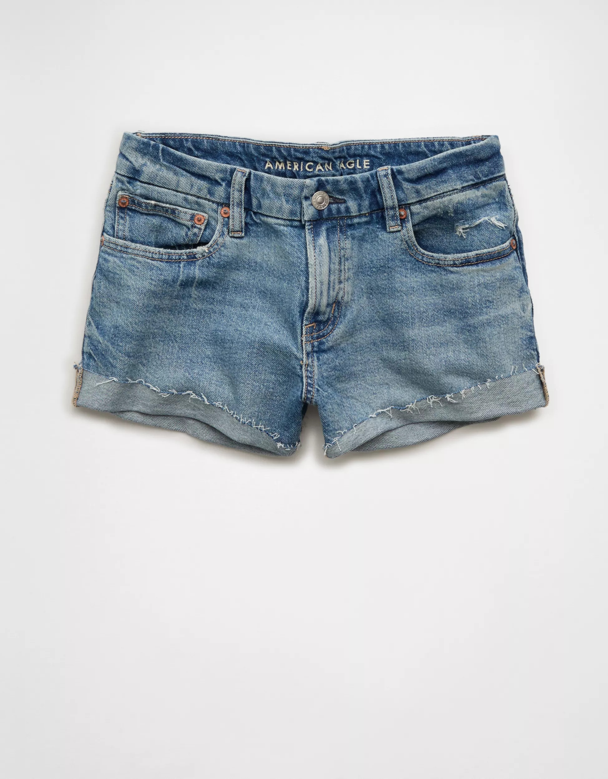 AE Stretch Curvy Low-Rise Perfect Shortie | American Eagle Outfitters (US & CA)
