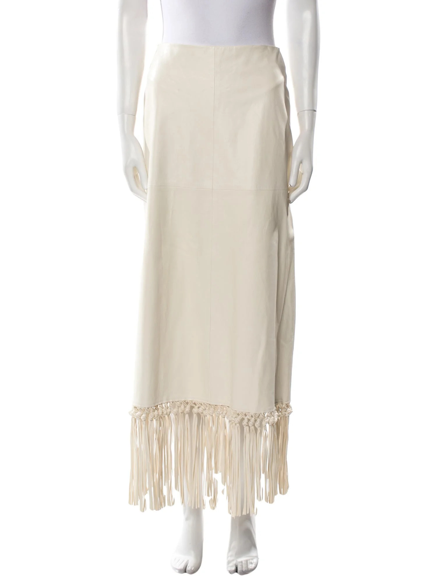 Leather Midi Length Skirt | The RealReal