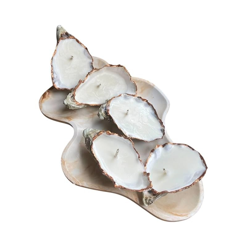 10 PCS Candles in Oyster Shells (gold edition) Handmade decor Wedding gifts Wedding decor Party g... | Amazon (US)