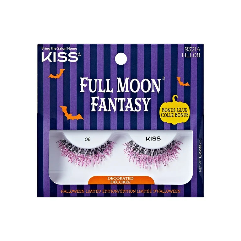 KISS Full Moon Fantasy, False Eyelashes, Sparkle Siren, 16 mm, 1 Pair | Walmart (US)