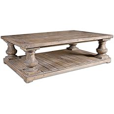 Uttermost Stratford Rustic Cocktail Table, Stony Gray Wash | Amazon (US)