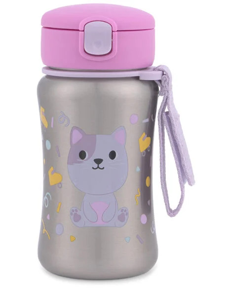 Besties Squad Stainless Steel Straw Bottle - Cat - Skip Hop | Carter's | Carter's Inc