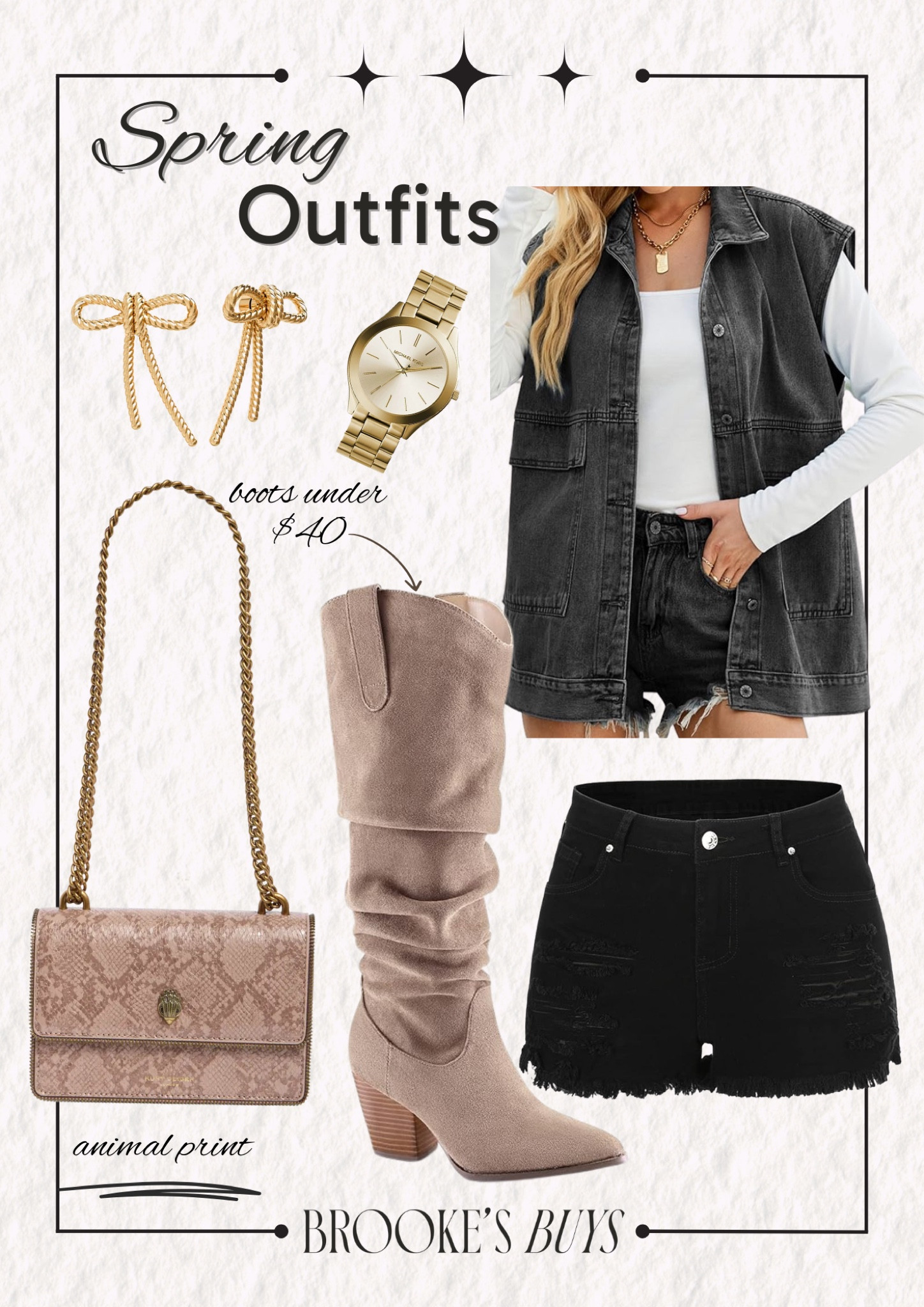 Cute spring outfit! These slouch boots are under $30!

#LTKShoeCrush