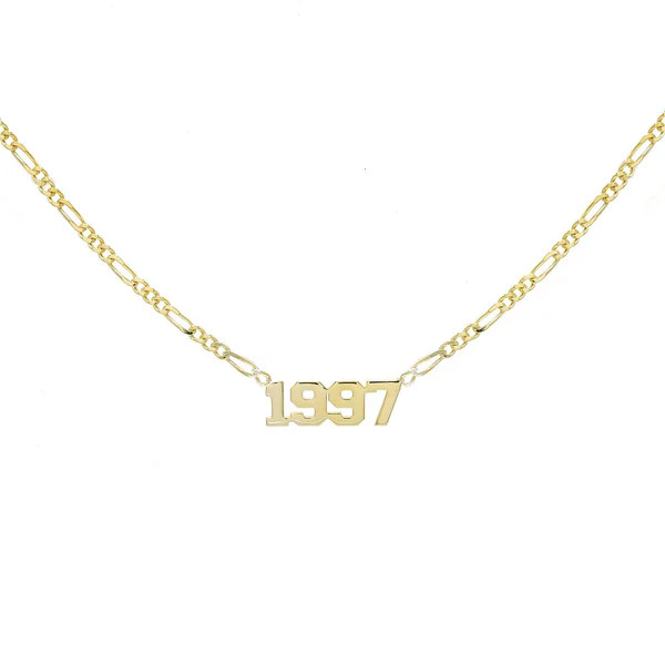 Year Nameplate Necklace | Adina Eden