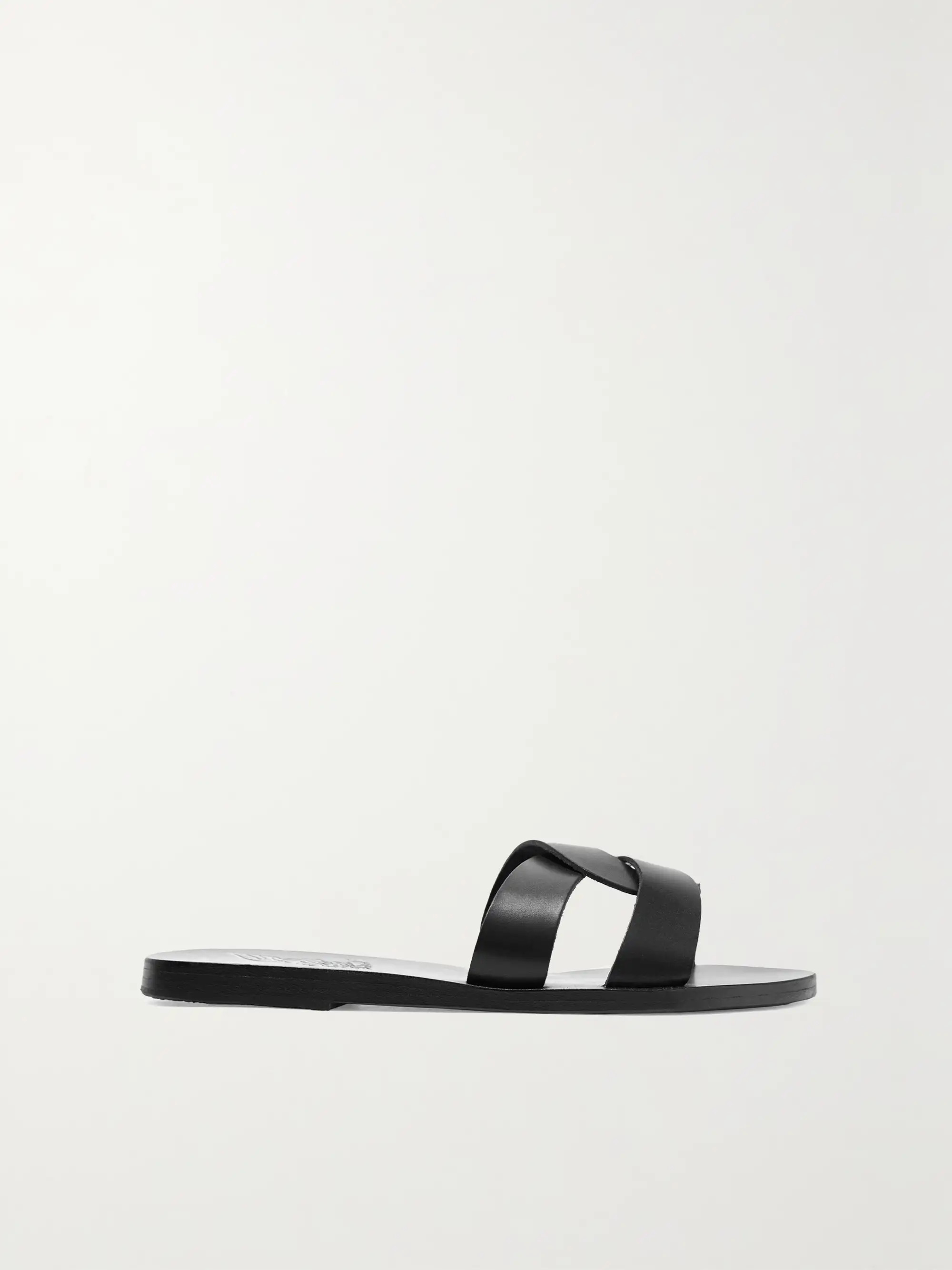 ANCIENT GREEK SANDALSDesmos cutout leather slides | NET-A-PORTER (US)